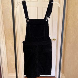 H&M Corduroy Mini Overall Dress (XS-S)